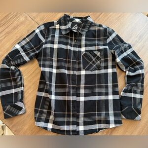 Women's Ripzone Button-Down black plaid Shirt